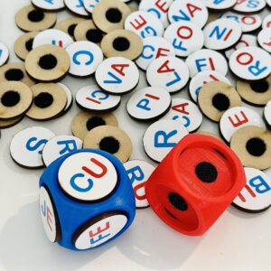 Equipo de sílabas + 2 dados  - Con velcro