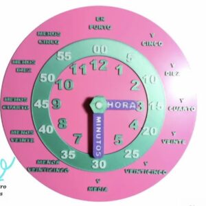 Reloj didáctico para manipular