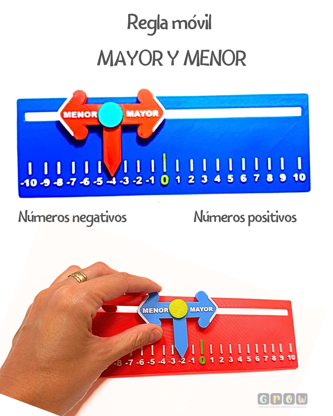 Regla móvil Mayor y Menor