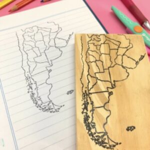 Sello mapa ARGENTINA